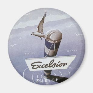 Imán Viaje de época Excelsior Hotel Zurich Suiza