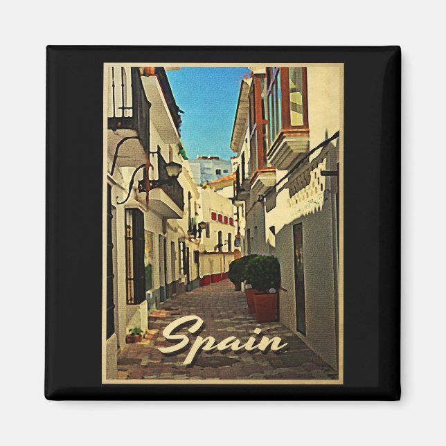 Imán Viaje de España Vintage (Frente)