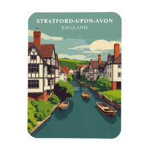 Imán Viaje de Inglaterra Vintage Stratford-upon-Avon