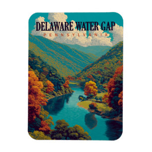 Imán Viaje de la cosecha de agua de Delaware