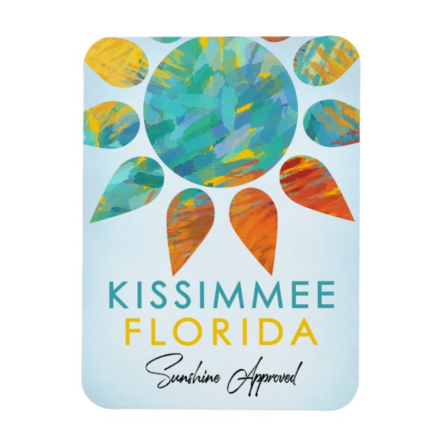 Imán Viaje de la sol de Kissimmee la Florida (Vertical)
