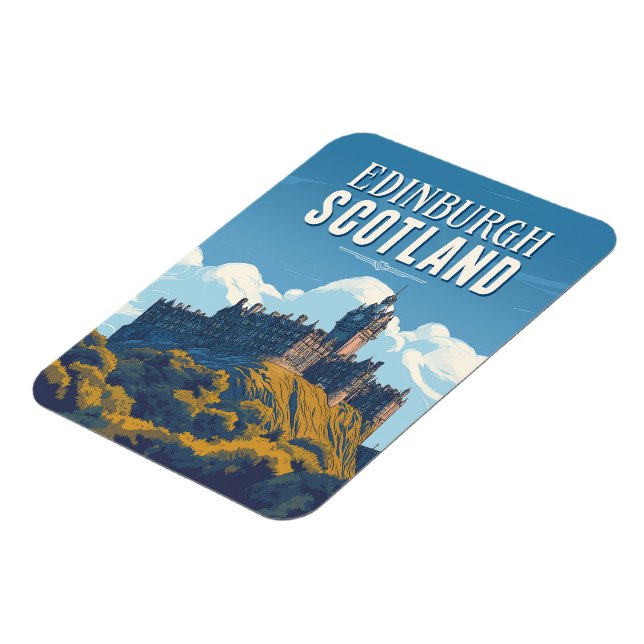 Imán Viaje de la Vieja Edimburgo en Escocia (Lado Izquierdo)