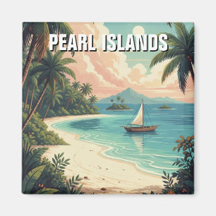 Imán Viaje de las Islas Pearl de Panamá