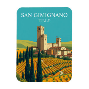 Imán Viaje de las torres de San Gimignano Italia