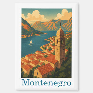 Imán Viaje de Montenegro Kotor Bay Balkan