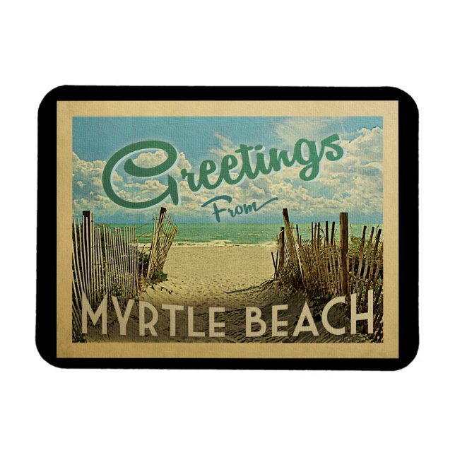 Imán Viaje de Myrtle Beach (Horizontal)