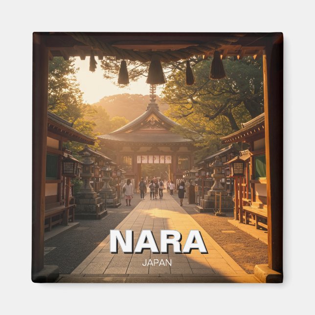 Imán Viaje de Nara Japón (Frente)