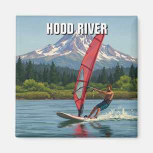 Imán Viaje de Oregon para windsurf en el río Hood