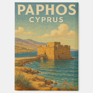 Imán Viaje de Paphos Cyprus fort