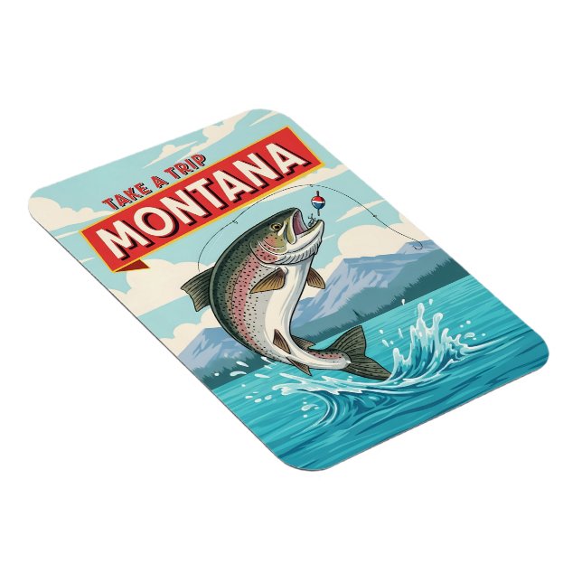 Imán viaje de pesca a Montana (Lado Derecho)