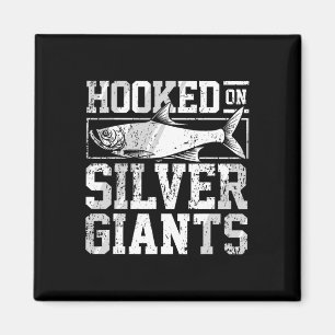 Imán Viaje de pesca de Tarpon - Plata Tarpon Angler - P