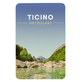 Imán Viaje de Ticino Vintage Suiza