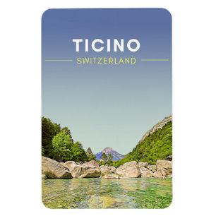 Imán Viaje de Ticino Vintage Suiza