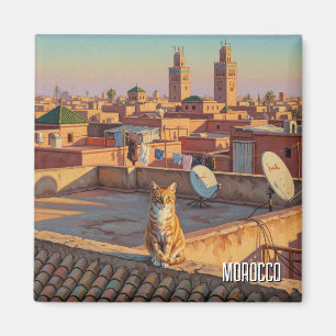 Imán Viaje de un gato por Marruecos en Marrakech