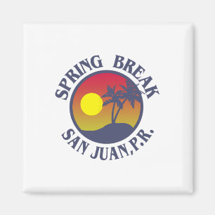 Imán Viaje de vacaciones de primavera San Juan Puerto R