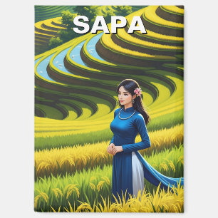 Imán Viaje de vietnamita en Sapa
