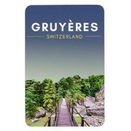 Imán Viaje de Vintage Gruyeres Suiza