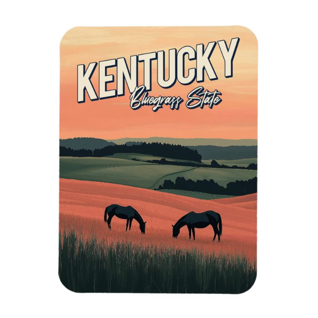 Imán Viaje de Vintage Kentucky (Vertical)