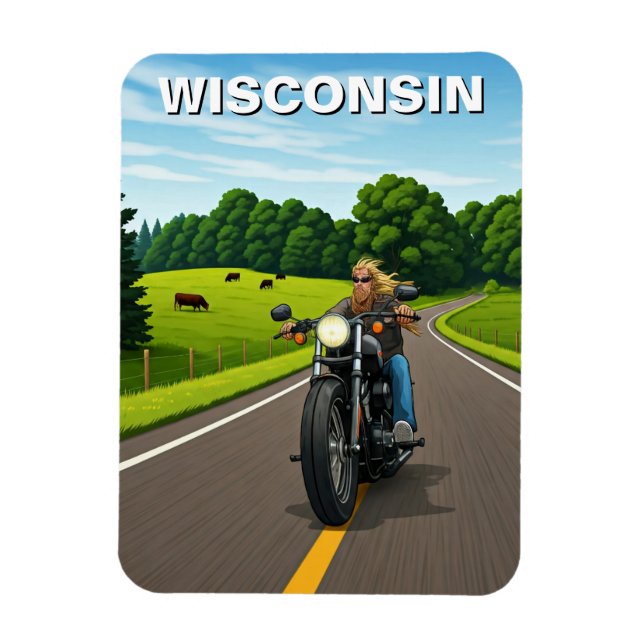 Imán Viaje de Wisconsin (Vertical)