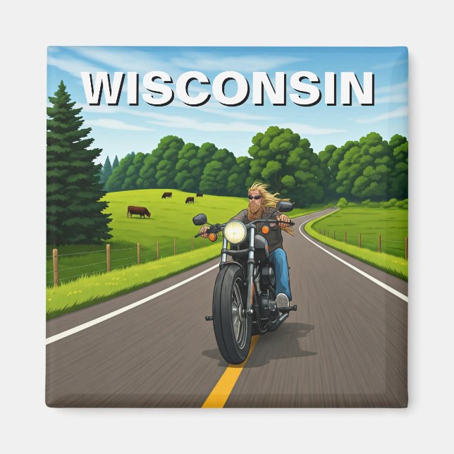 Imán Viaje de Wisconsin (Frente)