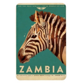 Imán Viaje de Zambia Zebra
