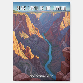 Imán Viaje del cañón negro del parque nacional Gunnison