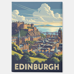 Imán Viaje del castillo de Edimburgo de la Escocia Vint
