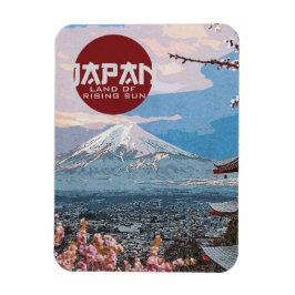 Imán Viaje del Japón Viejo Monte Fuji