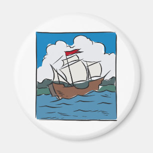 Imán Viaje del océano Mayflower