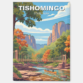 Imán Viaje del Parque Estatal Tishomingo Misisipi