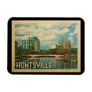 Imán Viaje del vintage de Huntsville Alabama