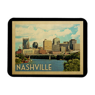 Imán Viaje del vintage de Nashville Tennessee