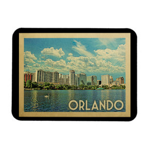 Imán Viaje del vintage de Orlando la Florida