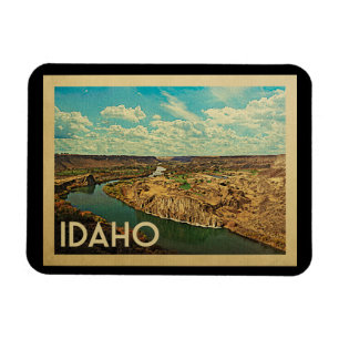 Imán Viaje del vintage del barranco de Idaho el río
