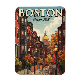 Imán Viaje en la montaña Beacon de Boston