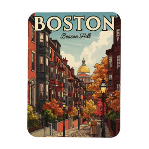 Imán Viaje en la montaña Beacon de Boston