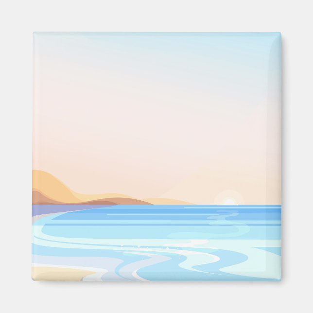 Imán Viaje en la playa (Frente)