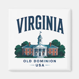 Imán Viaje Escénico Histórico de Virginia
