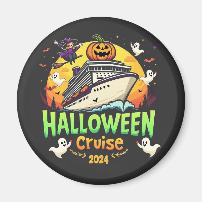 Imán Viaje Familly Cruise Halloween 2024 (Frente)