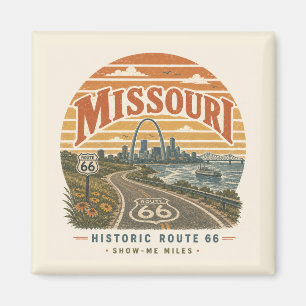 Imán Viaje Histórico por St. Louis Missouri