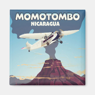 Imán Viaje impreso en volcán Momotombo Nicaragua.