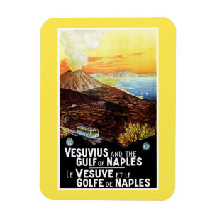Imán Viaje italiano del Vesubio Vintage
