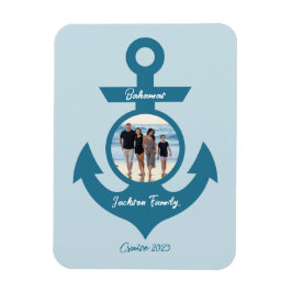 Imán Viaje personalizado en familia de cruceros con tu