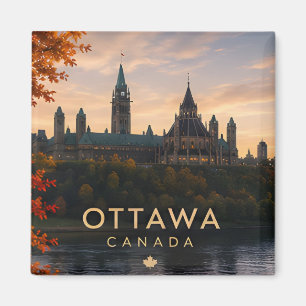 Imán Viaje por el Canal Rideau de la Colina del Parlame