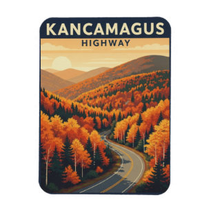 Imán Viaje por la autopista Kancamagus de New Hampshire