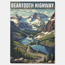 Imán Viaje por la carretera Montana Beartooth