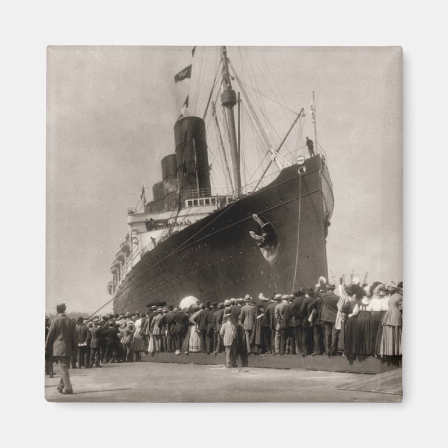 Imán Viaje principal del RMS Lusitania 13 de septiembre (Frente)