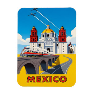 Imán Viaje vintage a México