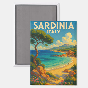 Imán Viaje Vintage Cerdeña Italia