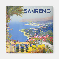 Viaje vintage de Sanremo Italia